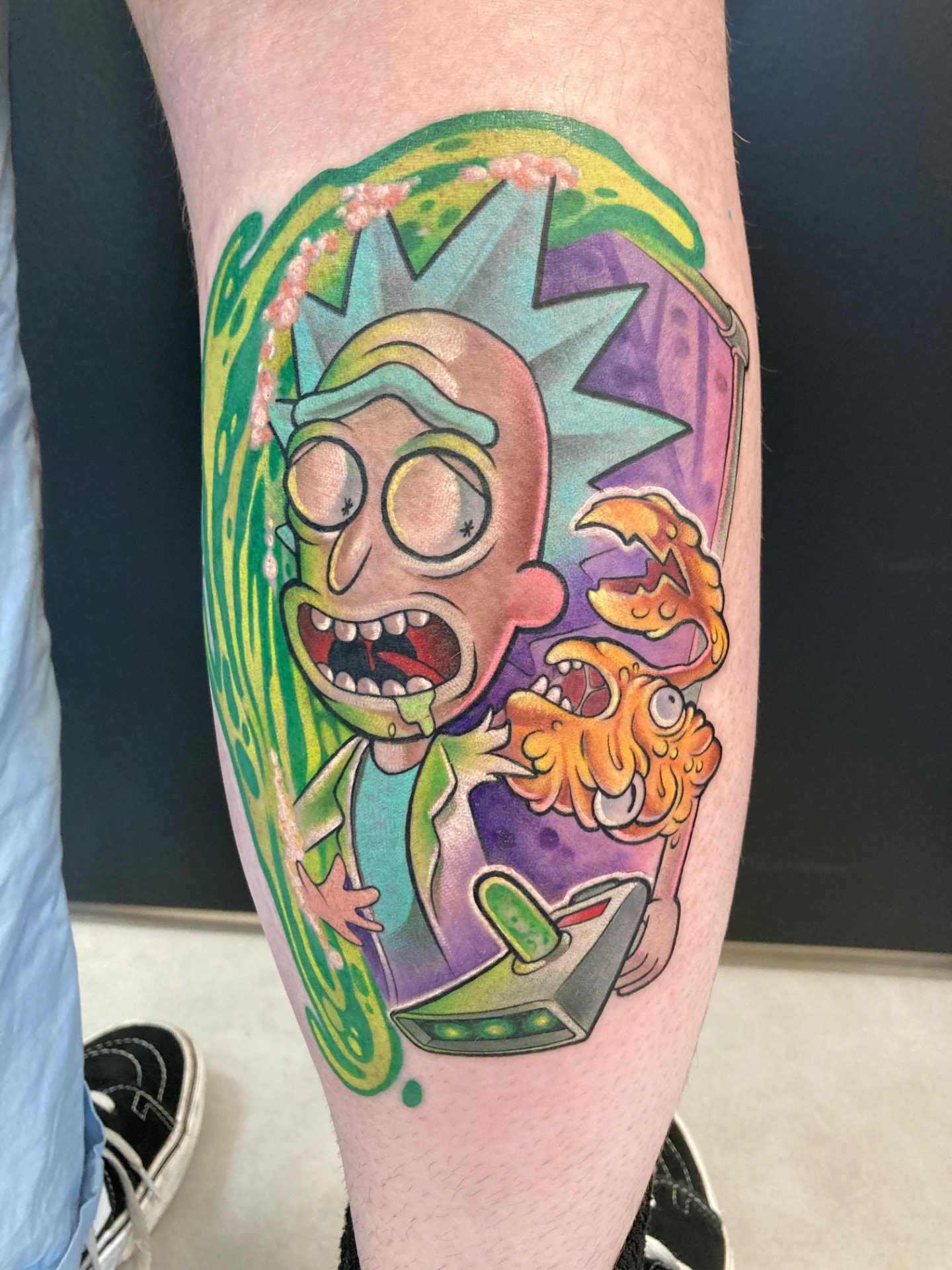 Rick de Rick & Morty et portail, new school couleur — Chez Nanah